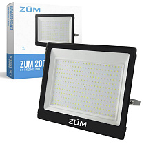 Прожектор светодиодный ZUM F02-200 6400K