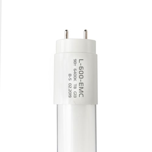 Лампа светодиодная трубчатая ЕВРОСВЕТ 9Вт 6400K L-600- EMC (c ЗАЩИТОЙ) T8 G13 - фото 3