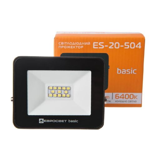 Прожектор светодиодный ES-20-504 BASIC 1100Лм 6400К - фото 3