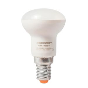 Лампа светодиодная ЕВРОСВЕТ 3Вт 4200К R39-3-4200-14 E14