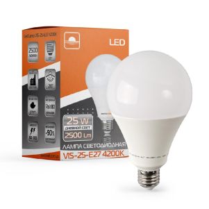 Лампа светодиодная высокомощная ЕВРОСВЕТ 25Вт 4200К (VIS-25-E27) 