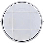 Светильник настенный ЕВРОСВЕТ WOL-10 100Вт Е27 круг белый с решеткой IP65 - фото 1
