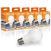 Набор LED лампа Evro Lights 12Вт 4200К A-12-4200-27 Е27 5шт