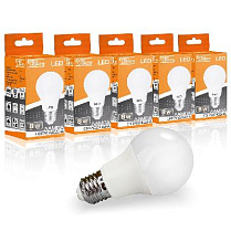 Набор LED лампа Evro Lights 8Вт 4200К A-8-4200-27 Е27 5шт