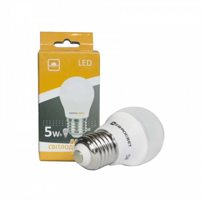 Лампа светодиодная ЕВРОСВЕТ 5Вт 4200К Р-5-4200-27 E27 > купить Лампы с  цоколем Е27 от ЕвроСвет