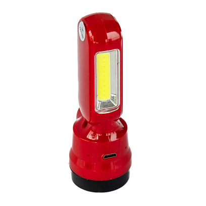 Фонарик на аккумуляторе LED YG8672A красный - фото 4