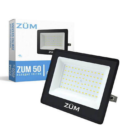 Прожектор светодиодный ZUM F02-50 6400K - фото 1